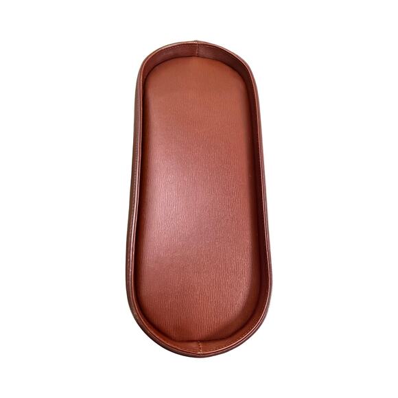 Vintage Valentino Garavani Embossed Leather Top Handle Crossbody Bag Brown Gold - Picture 12 of 13